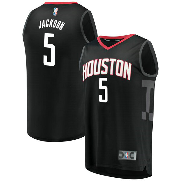 Maillot Houston Rockets Homme Aaron Jackson 5 Statement Edition Noir